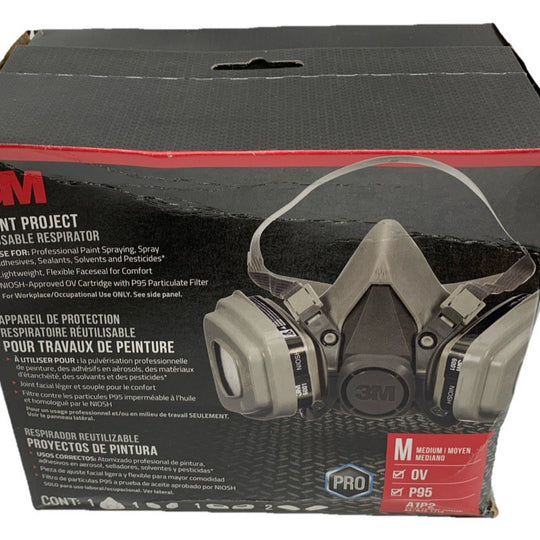 3M P95/OV Paint Project Reusable Respirator 6211P1-DC Bayonet Connection Medium