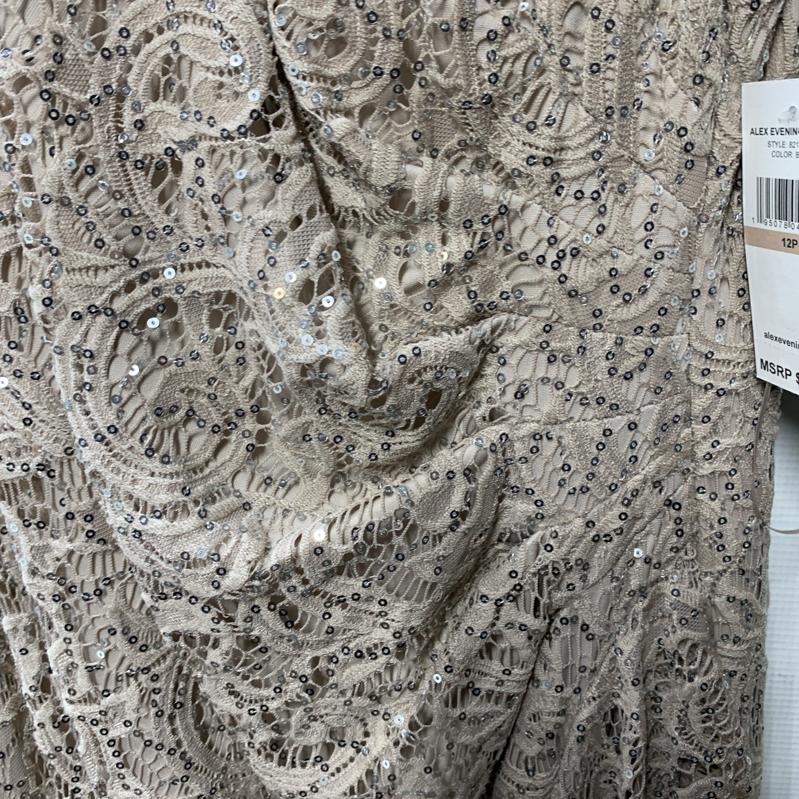 Alex Evenings Mother of The Bride Dress, Long Sleeveless Dress Size 12 Petite