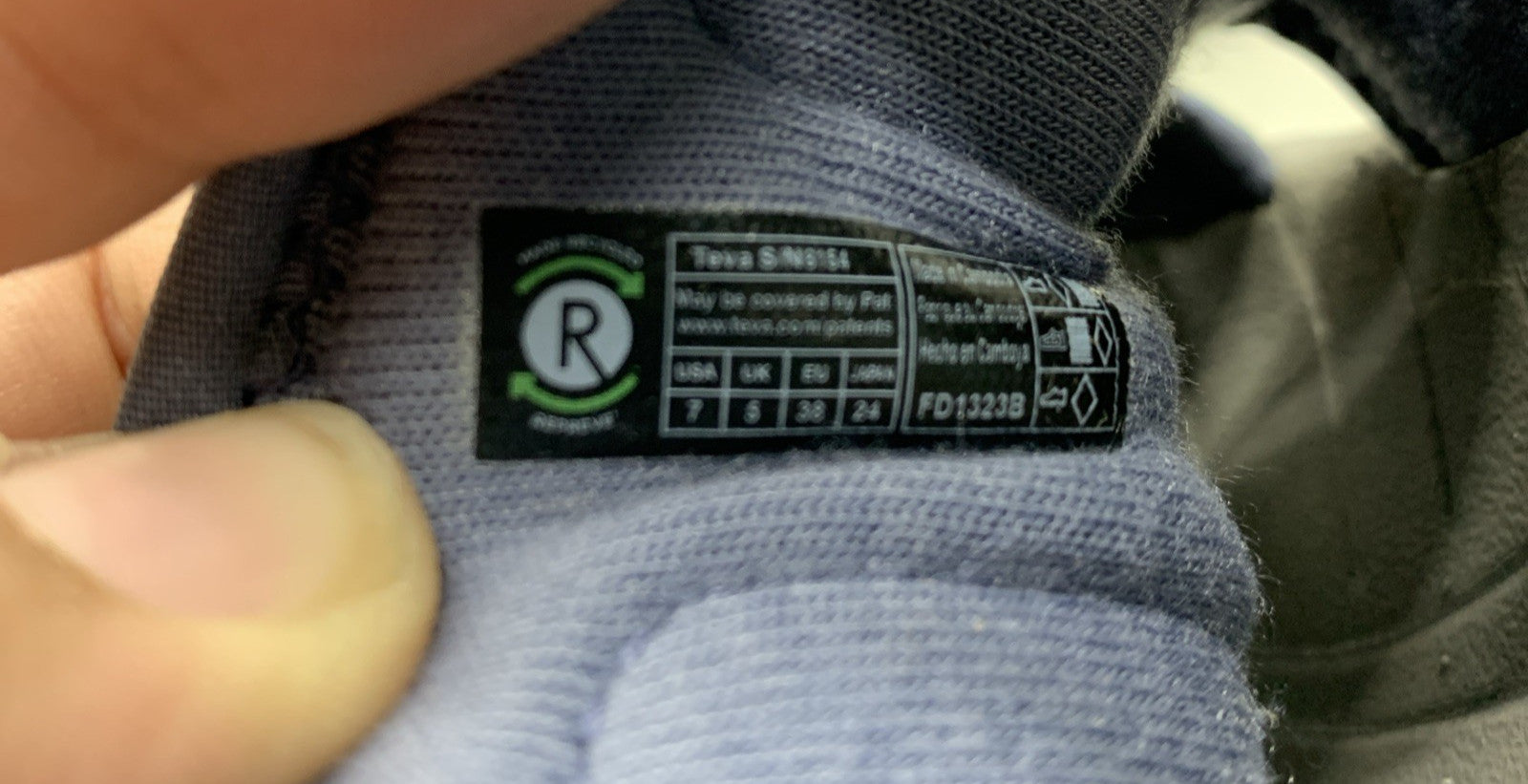 Teva 6154 Womens Omnium Hybrid Hiking Water Shoe Sandal Slate Hook & Loop Size 7