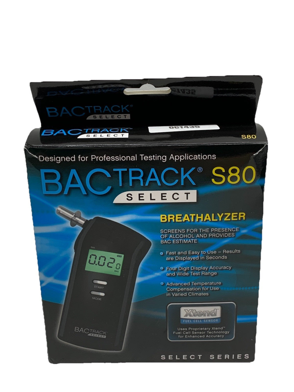 BACTrack S80 Select Digital Breathalyzer Alcohol Tester w/ 5 Mouthpieces & Case