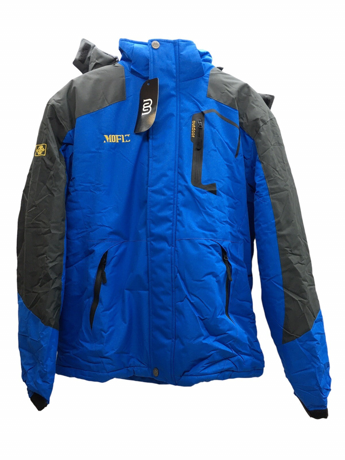 MoFiz Men's Sports Ski Winter Jacket Waterproof Coats Windproof Size Small Blue