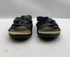 Women's Clarks Laurieann Bali Sandals Black Leather Size 9 Open Toe Slip-on