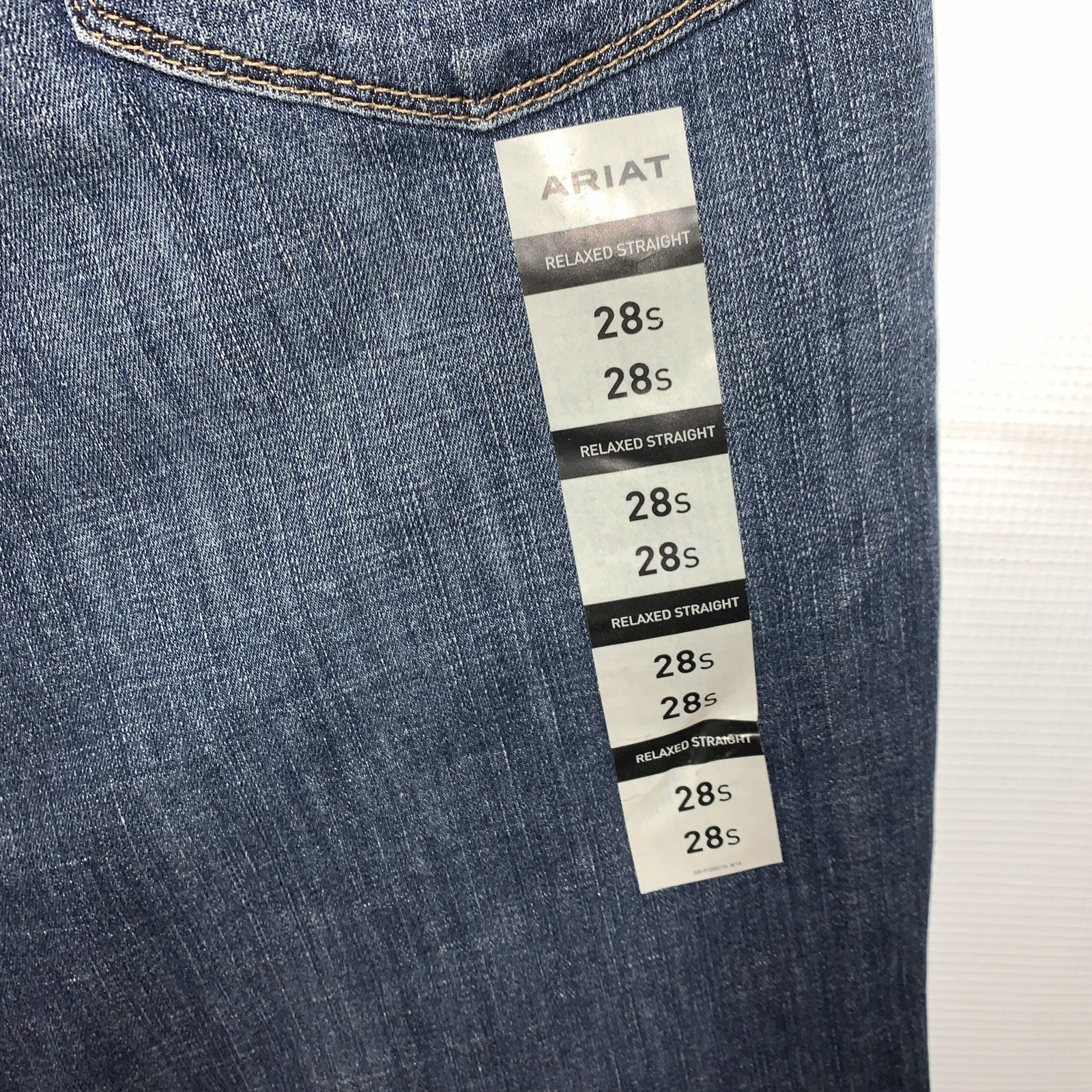 Ariat Pasadena High Rise Relaxed Straight Leg Fit Jeans Size 28s Long Pants