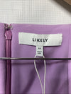 LIKELY Women's Chandra Short Dress Purple Cocktail Party Size 14 Sleeveless