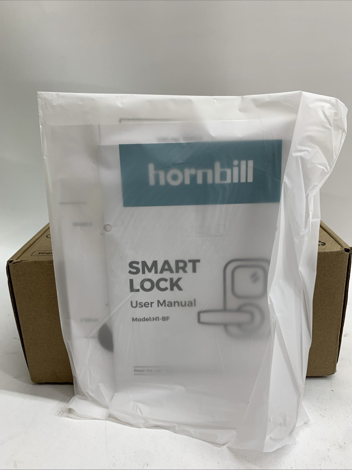 HORNBIL Fingerprint Bluetooth Front Door Locks w/Handle Smart Keyless Entry Lock