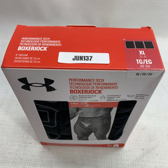 Under Armour Men's Performance Tech Boxerjock Underwear Boxer Briefs XL - 3 Pack