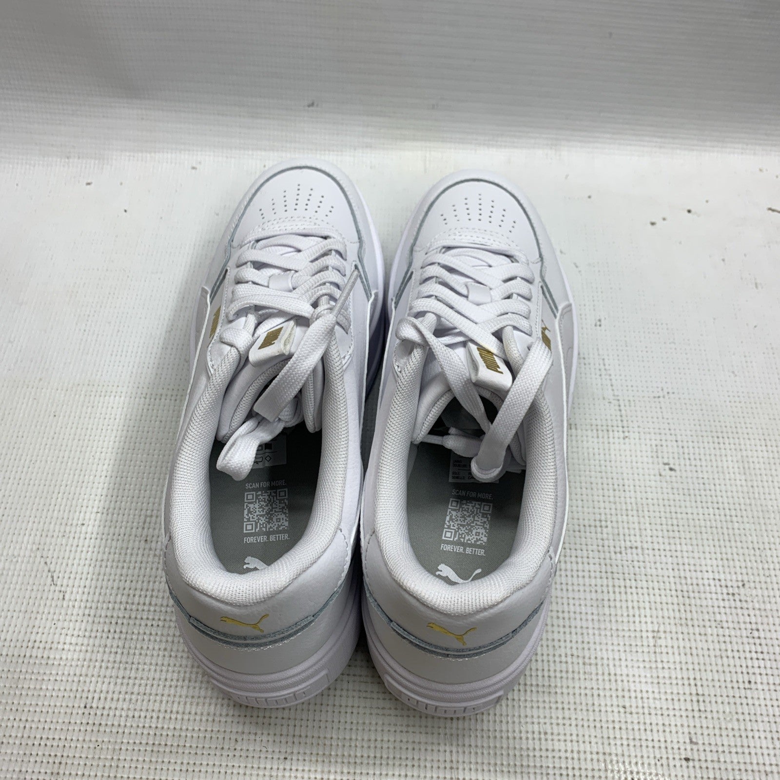 PUMA Women 387212-01 Karmen Rebelle Shoe Lace-up Sneaker White Size 10.5 Low-top