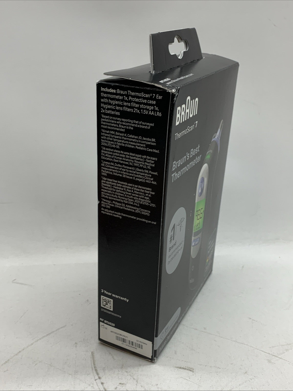 New Braun ThermoScan 7 Ear Thermometer IRT6520BUSV1 for Adults, Babies & Infants