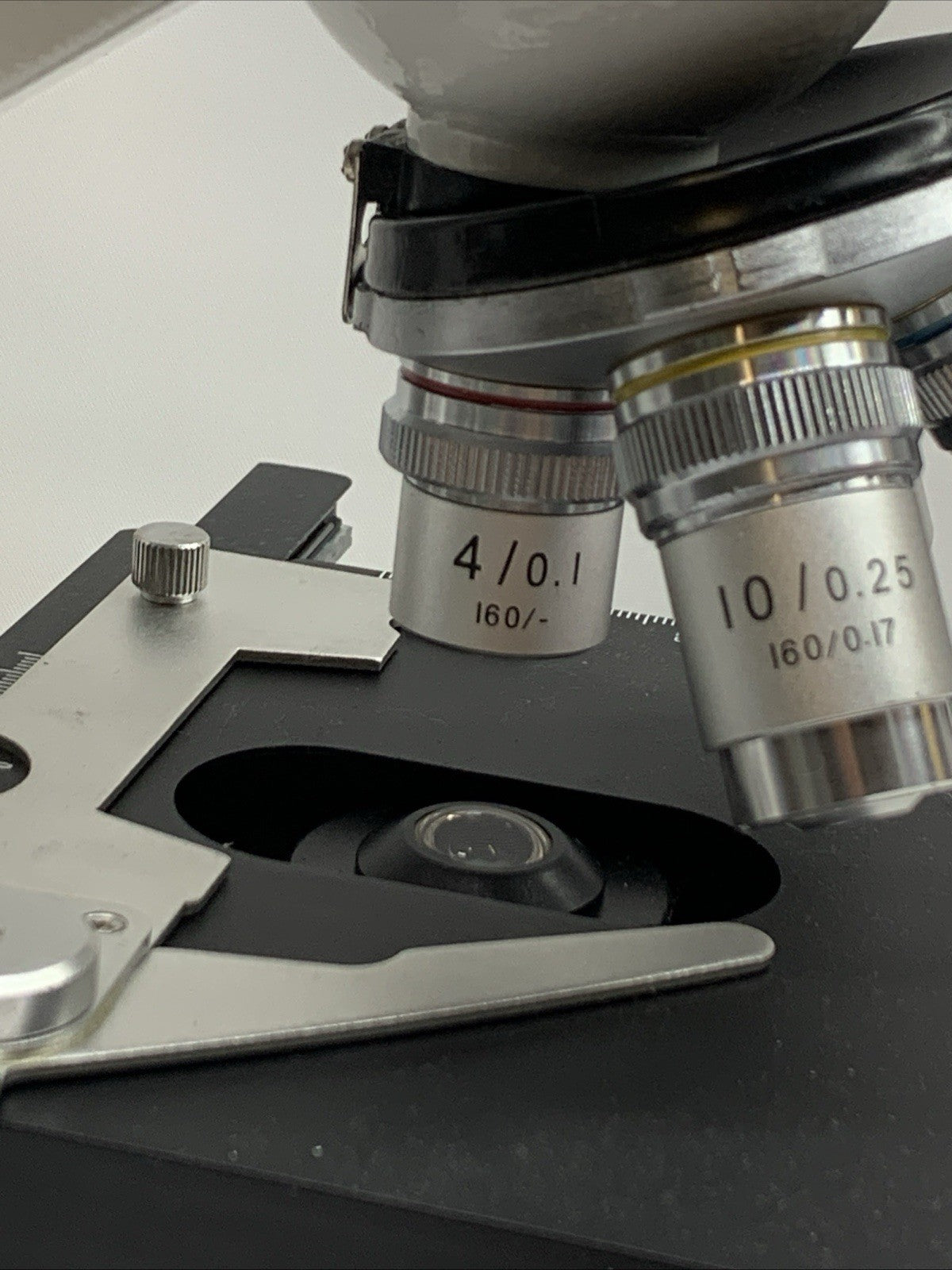 Professional Binocular Microscope with Double Layer Stage Abbe Condenser USED