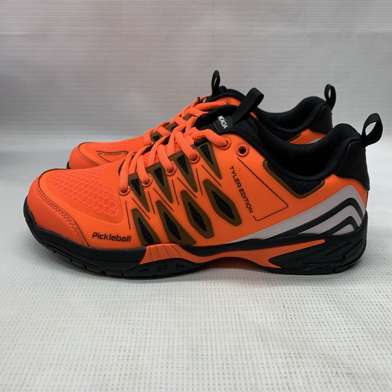 Acacia Men's Signature Tyler  Edition Ultrashot Pickleball Shoe Size 8 Orange