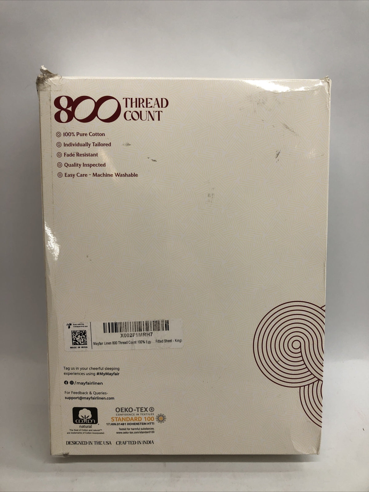 Luxurious 800 Thread Count Egyptian Cotton Fitted Sheet Light Pink 78