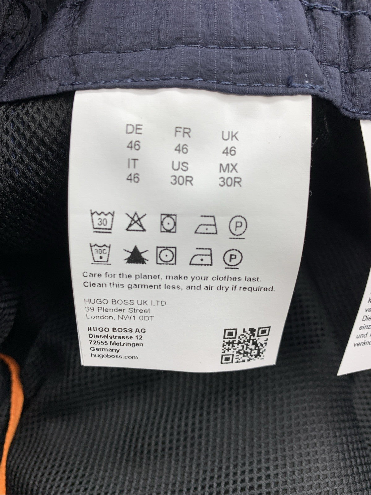 BOSS Men's Relaxed Fit Nylon Joggers Pants Relaxed Fit Pull On Midnight Blue