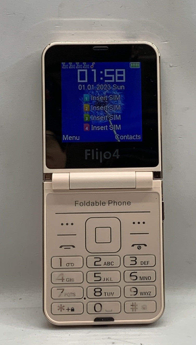 Servo Flilo4 Flip Phone Cellphone For Seniors 2g Clear Sound w/2.6 Inch Screen