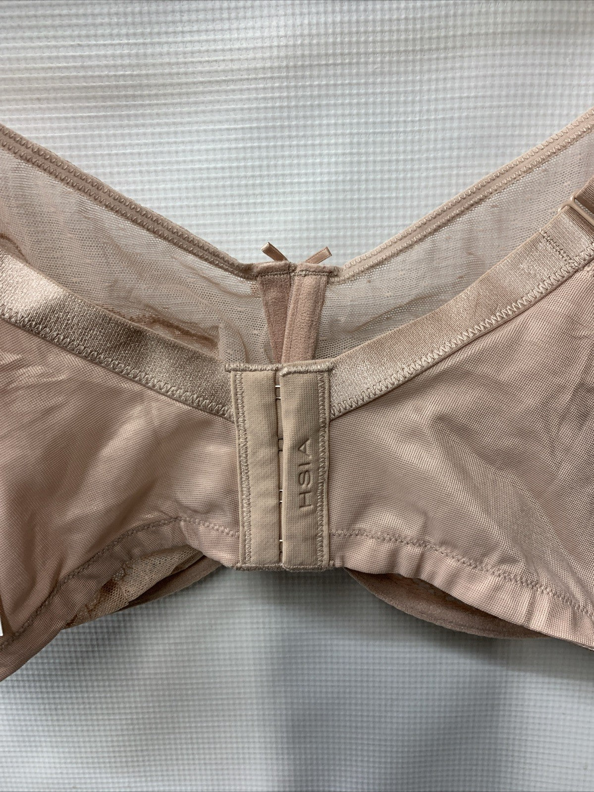 HSIA Lace Minimizer Bra Unlined Unpadded Underwire Sheer Womens 40DDD L Pink