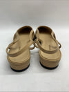 C. Paravano Women's Pointy Slingback Flat Shoes Tan Size 10.5 Pointed Toe Sandal