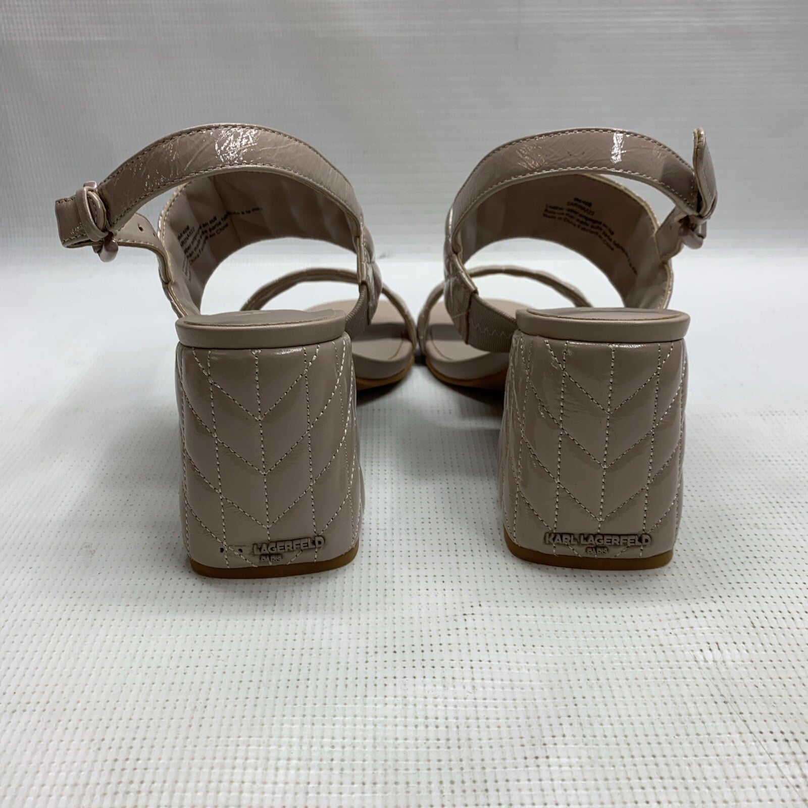 Karl Lagerfeld Paris Women’s Everyday Helled Sarina Sandal In Dune Pink Size 9