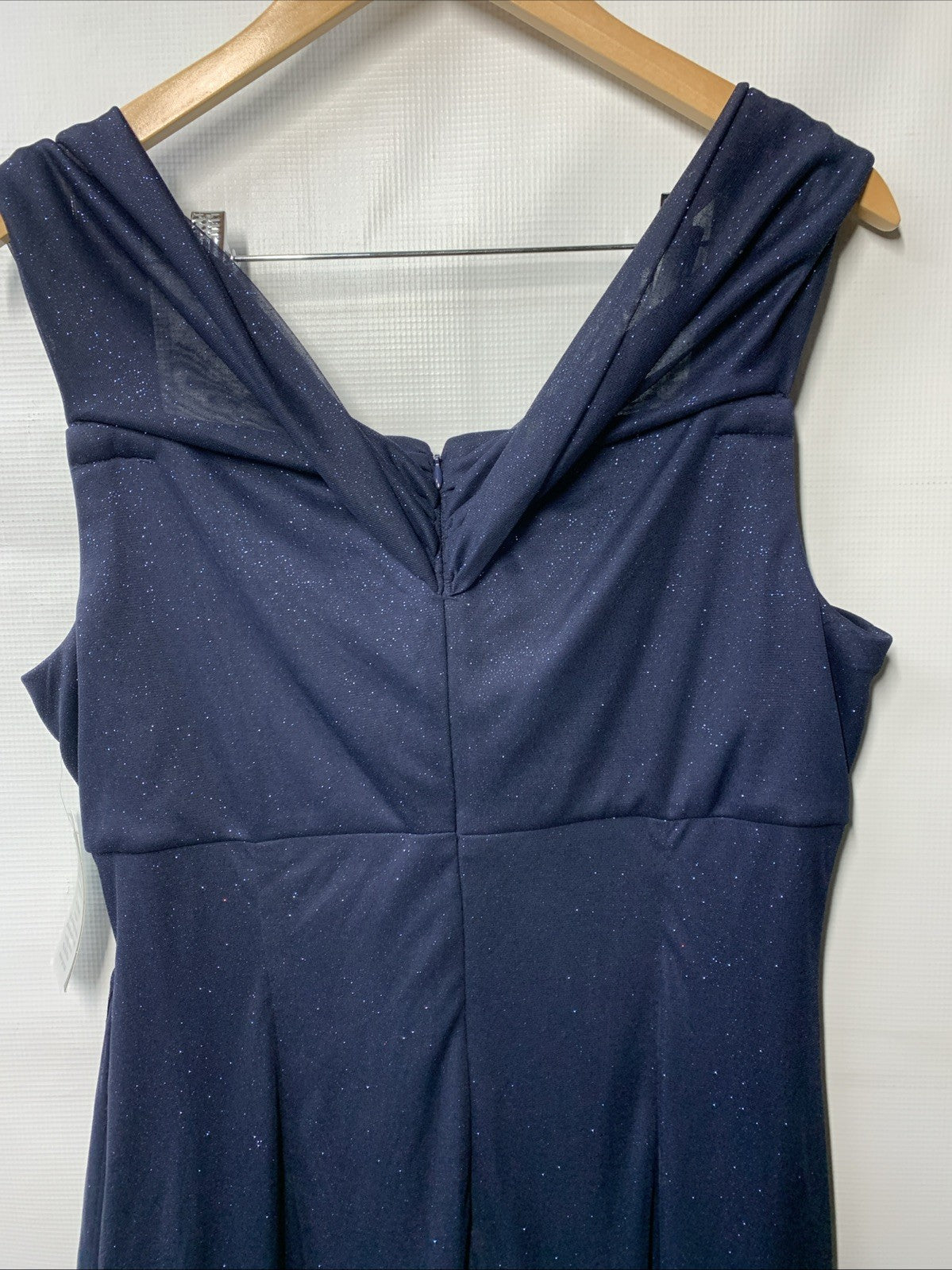 Alex Evenings Women's Long Cold Shoulder Dress for Casual Party/Cocktail Size 16