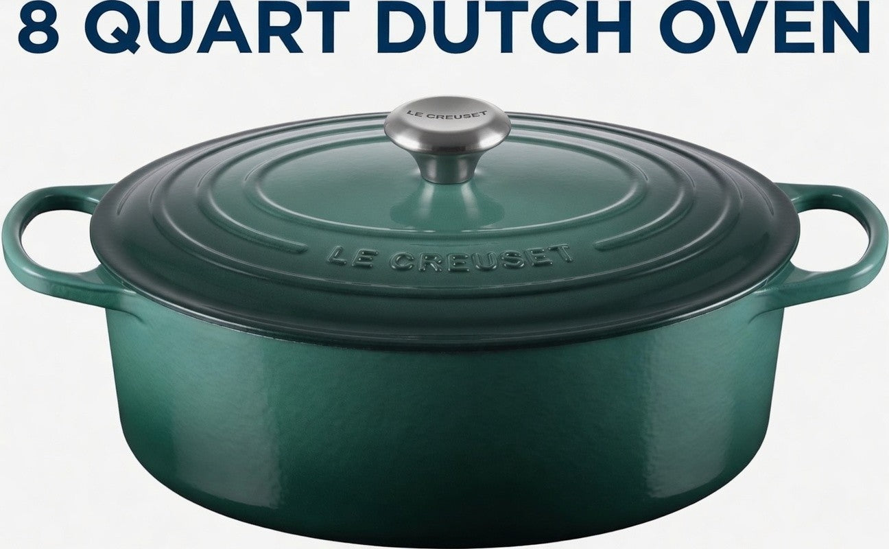 Le Creuset Signature Oval Cast Iron Dutch Oven Cookware 8 qt. 33 cm Artichaut