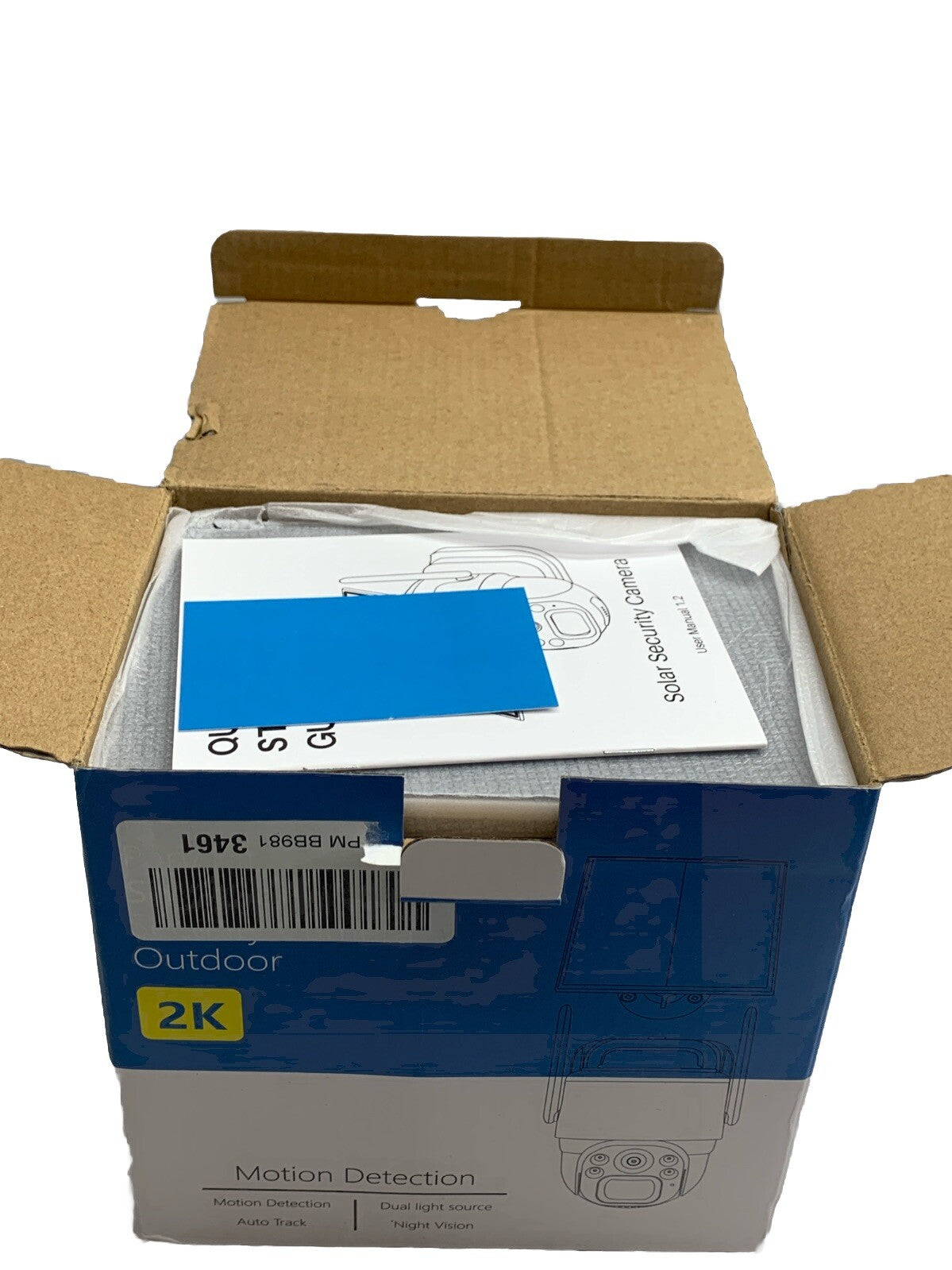 Wireless Solar Battery Powered Wifi Outdoor Home Security Camera System Rotating