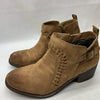 Billabong Tan Take A Walk Began Suede Braided Buckle Zip Up Ankle Boot Size 10