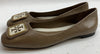 Tory BURCH Almond Flour 200 Georgia Ballet Goat Leather Size 6M Slip-on Shoes