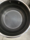 HexClad Hybrid Nonstick 6-Piece Pot Set 8, 3 and 2 Quart with Cover Lids - USED