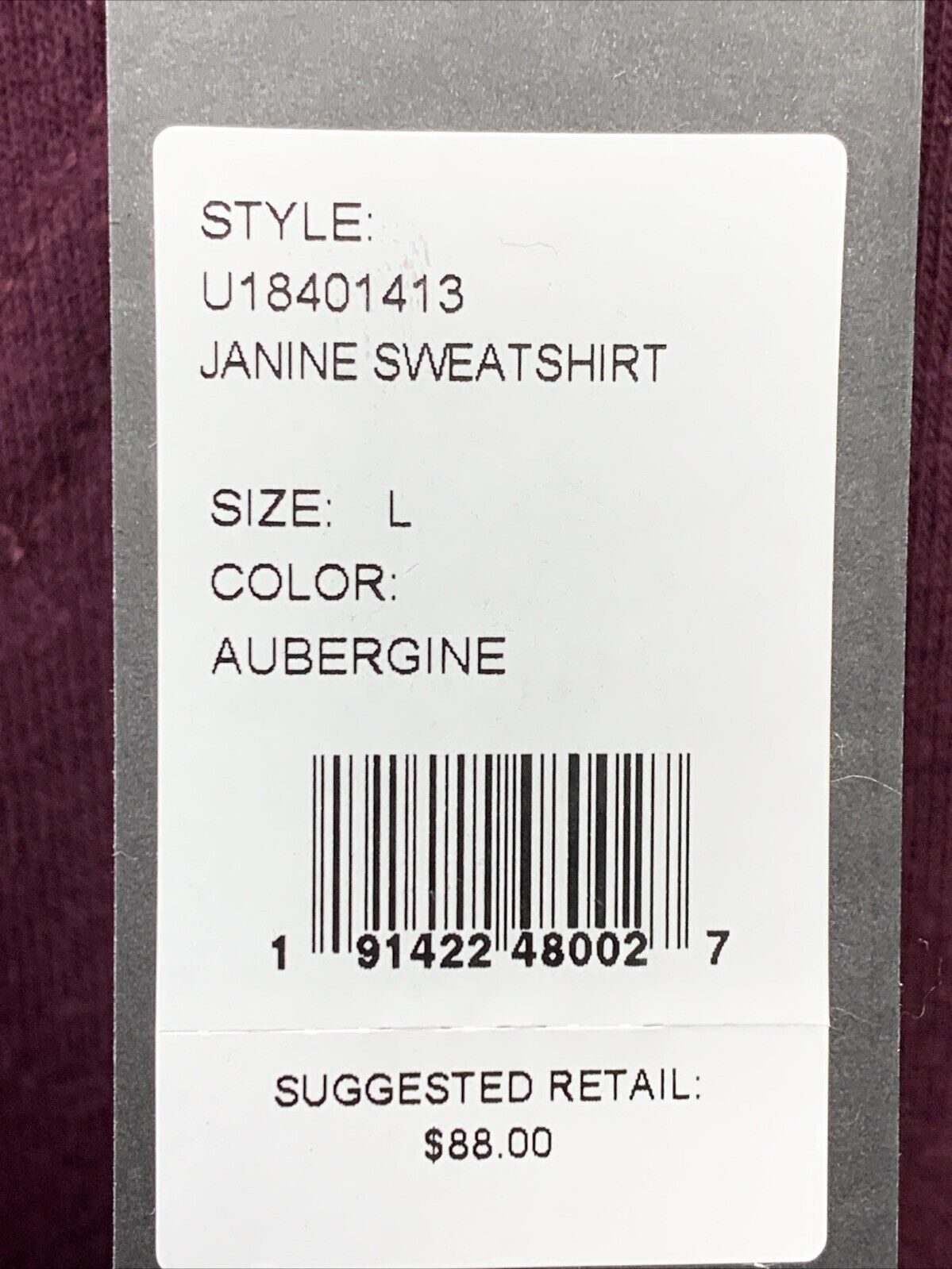 Rebecca Minkoff Janine Pink Puff Ruffle Sleeve Sweatshirt Large Cottage Size L