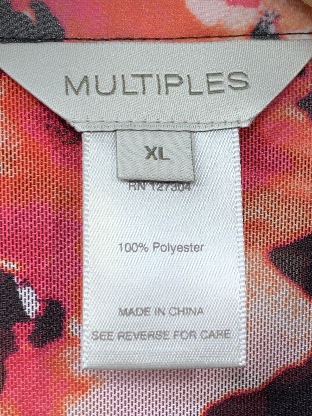 MULTIPLES Women's Cuffed Long Sleeve 2-Pocket Snap Front Lined Jacket Size XL