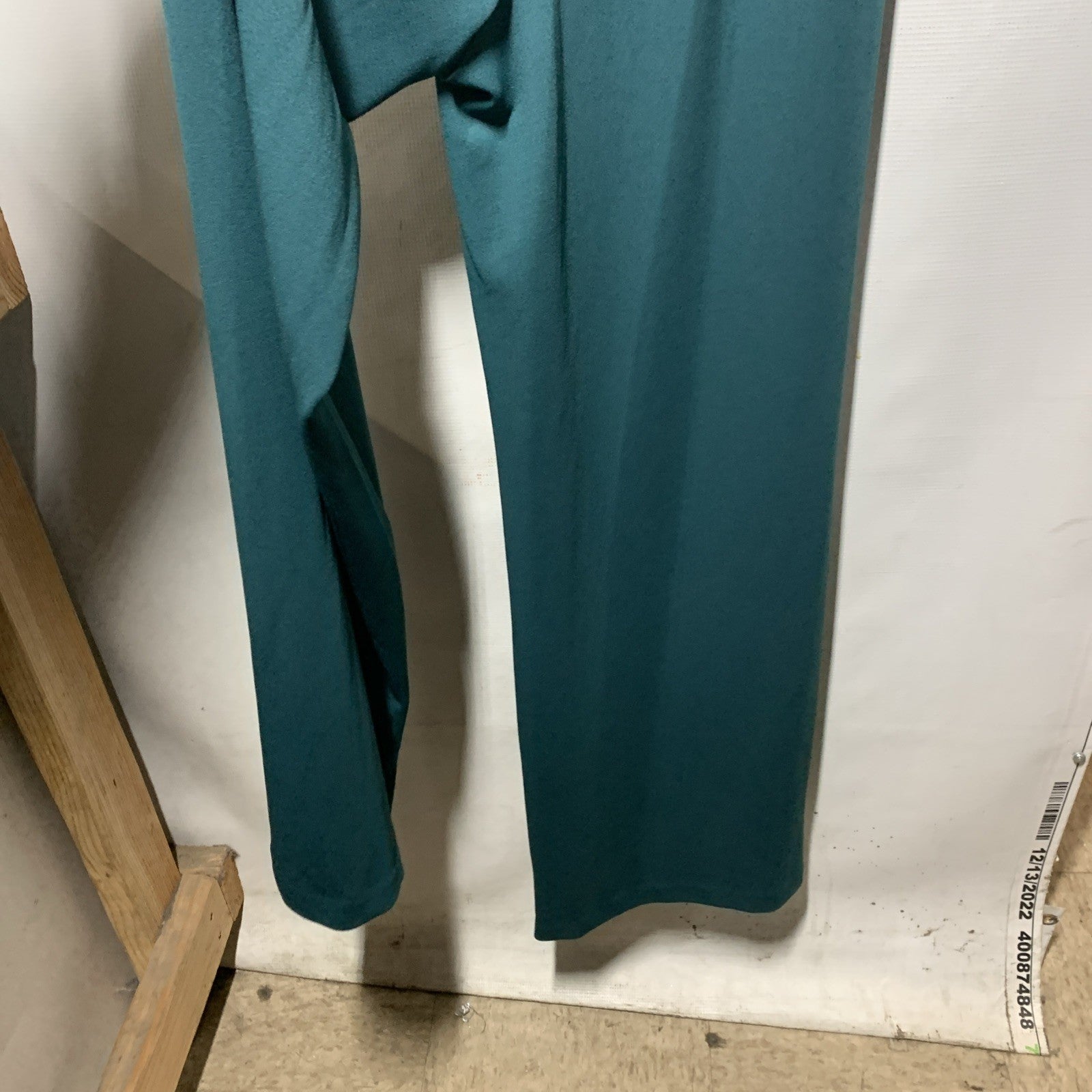 Adrianna Papell 3/4 Sleeve Bell Sleeve Tie Waist Straight Leg Jumpsuit Size 14