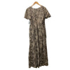 Alex Evenings Women Long Rosette Mother of The Bride Dress Taupe 81122384 Size 8