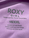 Roxy Girl Long Sleeve 2 Piece Rash Guard Tankini Swimsuit Set Long Sleeve 16/2XL