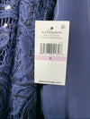 Alex Evenings Women's Long A-line Dress V-Neck with Draped Cowl Back Size 6