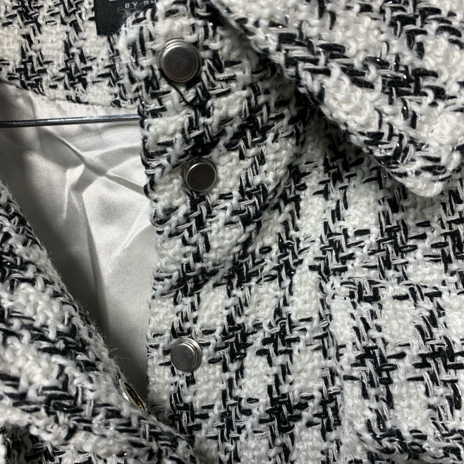 Laundry By Shelli Segal Fit and Flare Plaid Fabric Jacket (XL)