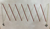 Trafford Industrial Expandable Metal Barricade 11 Feet Barrier Gate Red &White