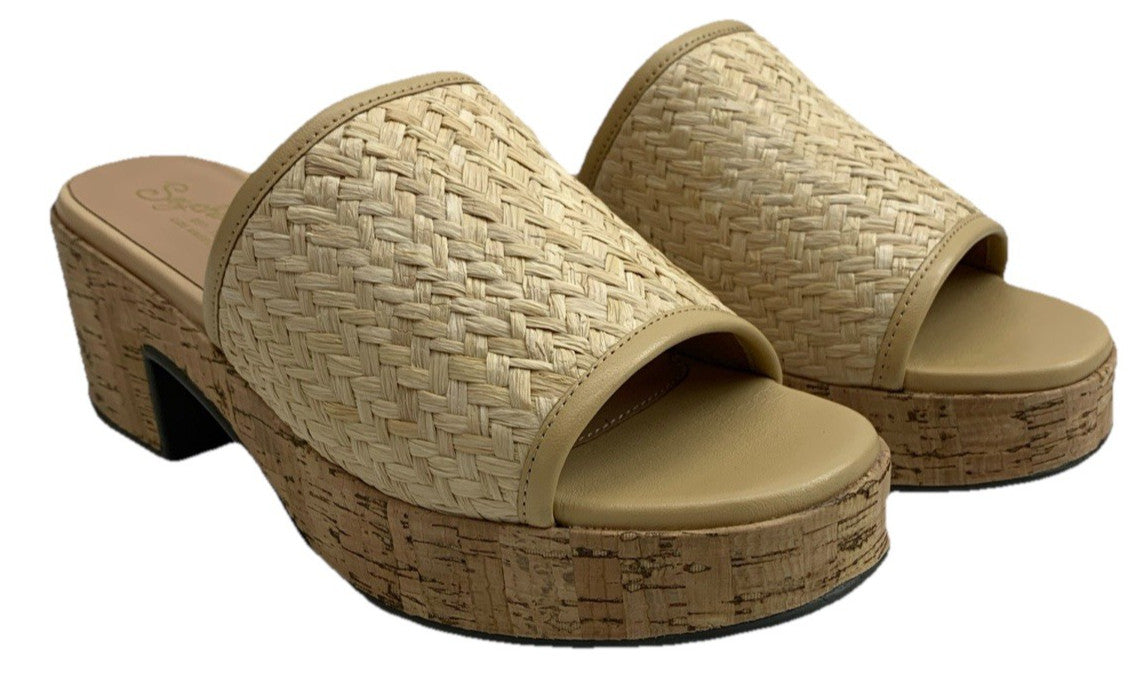 Seychelles Women's One of a Kind Platform Mule Sandal Natural Size 8 Open Toe