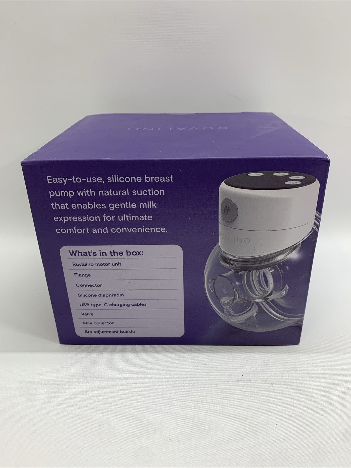 2 Pumps Ruvalino Wearable Electric Breast Pump-3 Pumping Modes. 6oz Capacity