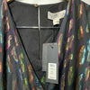 Rachel Zoe Mason Jumpsuit 0 Faux Wrap Metallic Party Wide Leg V-neck Colorful