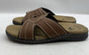 Man's Sandals Dockers Sunland 9W Brown Open Toe 90-21397 Slip On Casual Slide