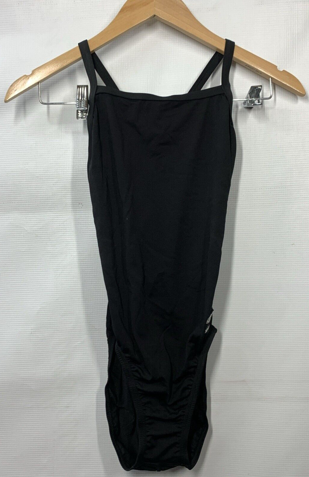 Speedo Female One Piece Swimsuit Solid Flyback Training Suit Black 30 Swimwear