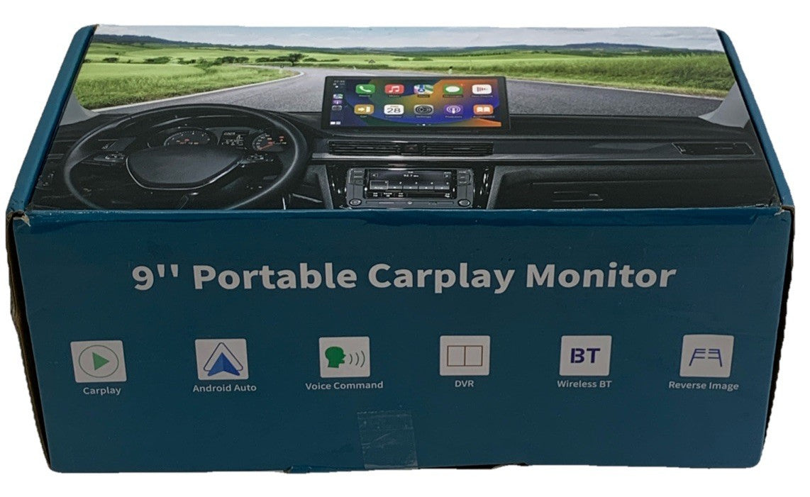9 Inch Portable CarPlay Android Auto GPS Navigation System Wireless F900