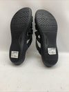 Women's Clarks Laurieann Bali Sandals Black Leather Size 9 Open Toe Slip-on