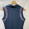 adidas Ultimate365 Women's Polo Shirt Blue/Purple Size Medium Sleeveless Zlip