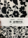 Maggy London Long Sleeve V-Neck Twist Waist Fit and Flare Cocktail Dress Size 14
