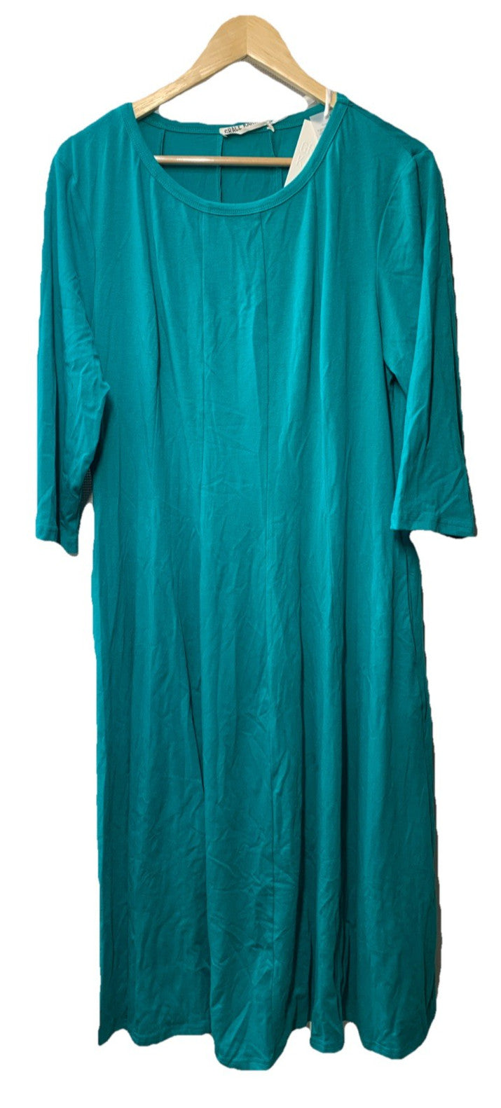 GRACE KARIN Women's 2025 Trendy Dresses Crew Neck 3/4 Sleeve Size XL Blue Casual