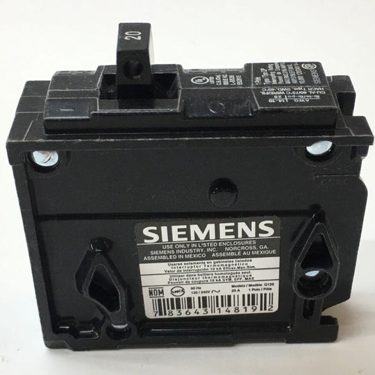 SIEMENS CIRCUIT BREAKERS Q3120230CP NSMP (3) 20 Amp 120/240V 60Hz And (1) 30 Amp