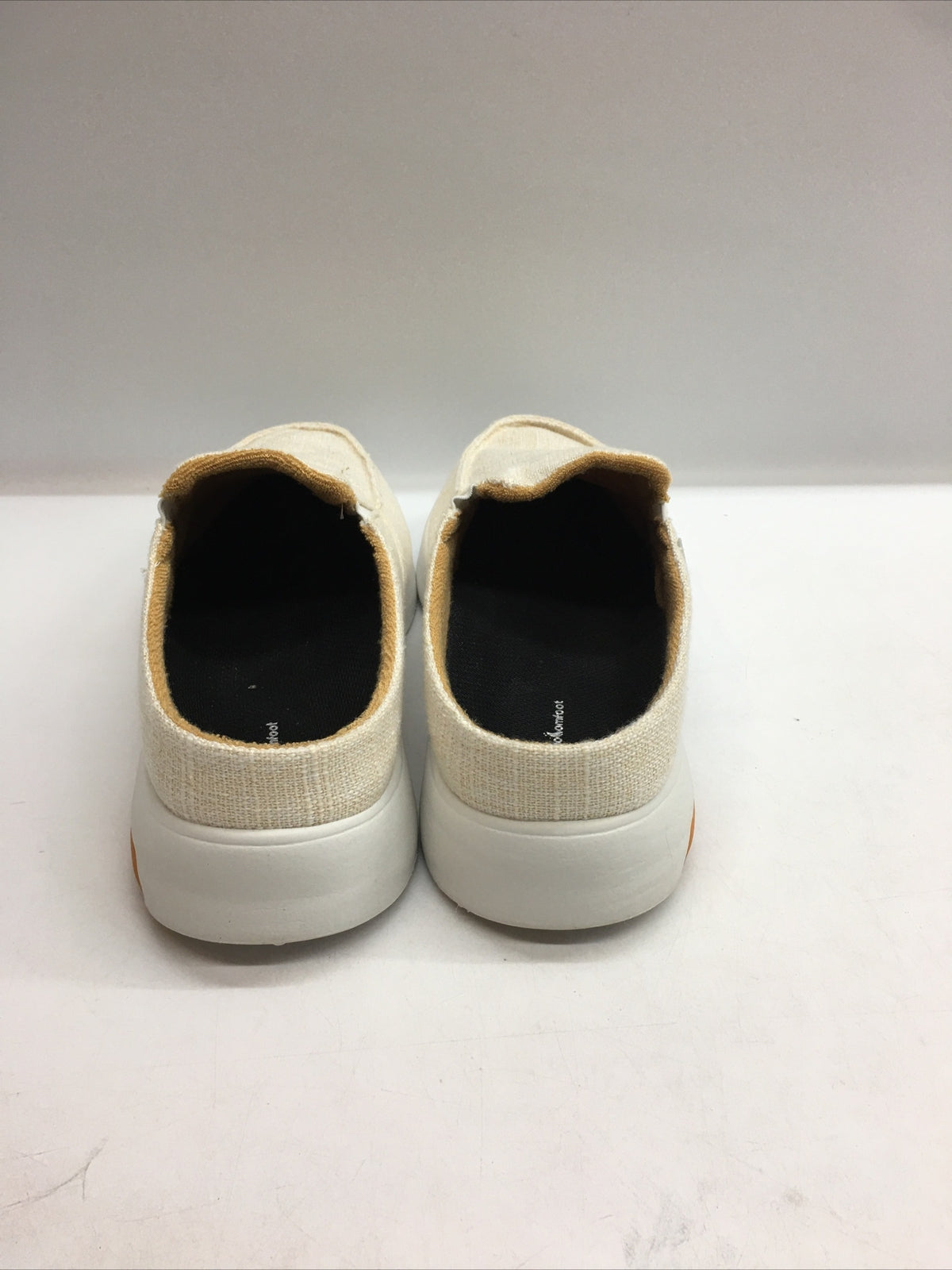 OrthoComfoot Women's Orthopedic Slip On Loafer Shoes Size 10 Beige Plantar