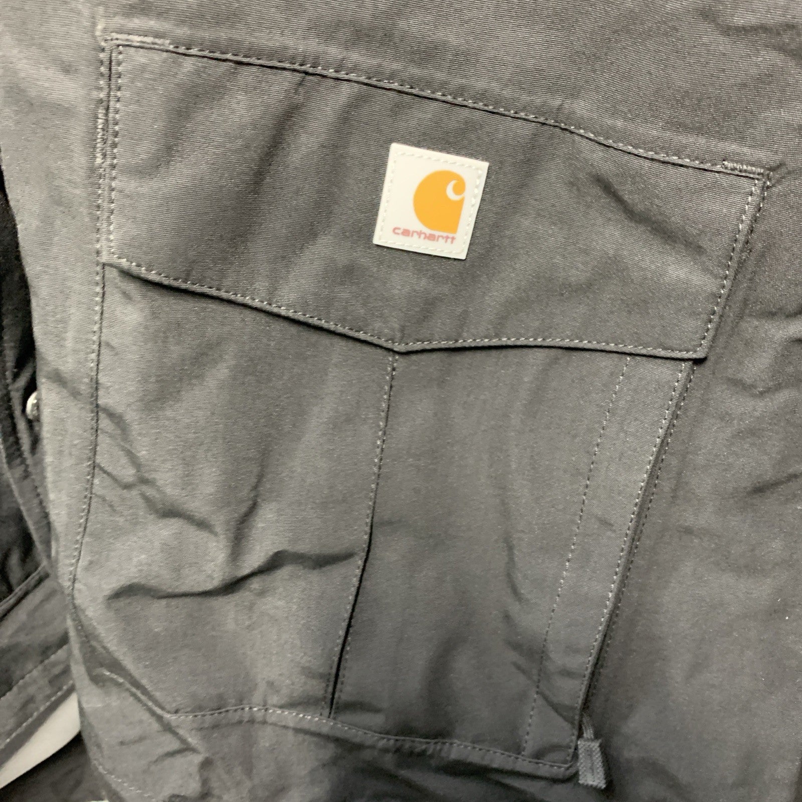 Carhartt Women's Hooded Relaxed Fit Jacket Size 3X (24W-26W) Black Long Sleeve