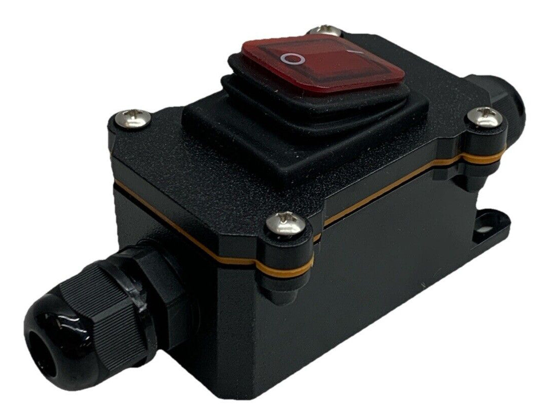 Waterproof Switch For High-power Electrical Appliances Waterproof 25A IP65 Black