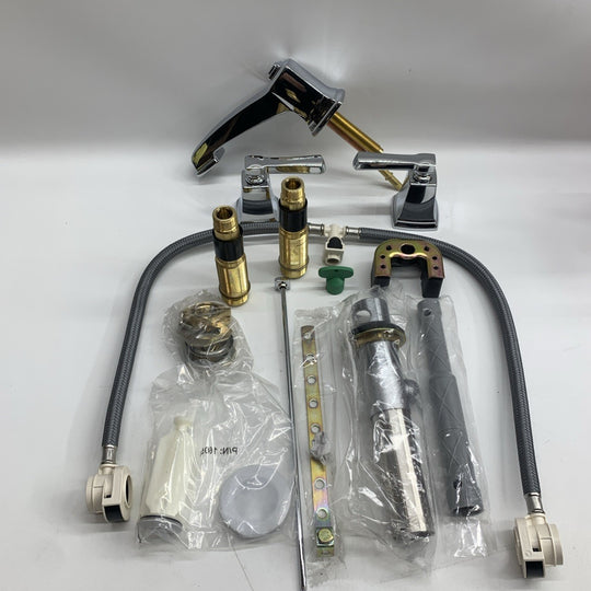 Moen TV6220 Boardwalk Chrome Two-Handle High Arc Widespread Bathroom Sink Faucet