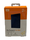 WD - My Passport 2TB External USB C 3.0 Portable Hard Drive HDD - Black for Mac